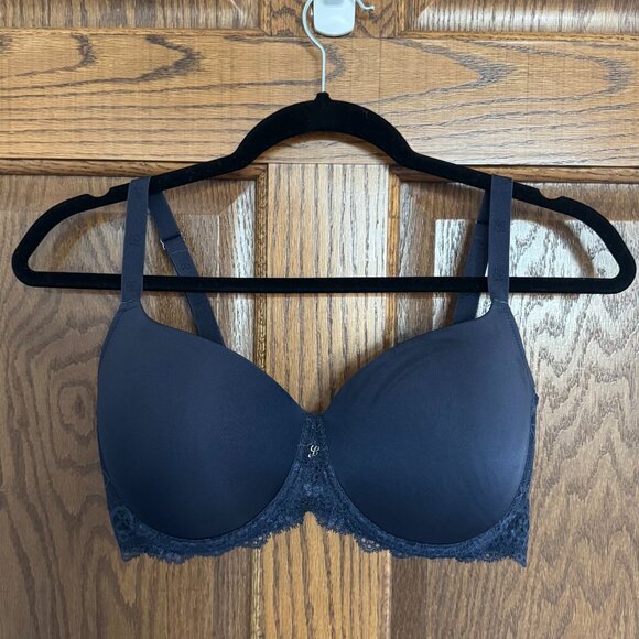 Leilieve by Manicardi Navy Padded Underwire Bra - Sz 36E - Picture 1 of 5